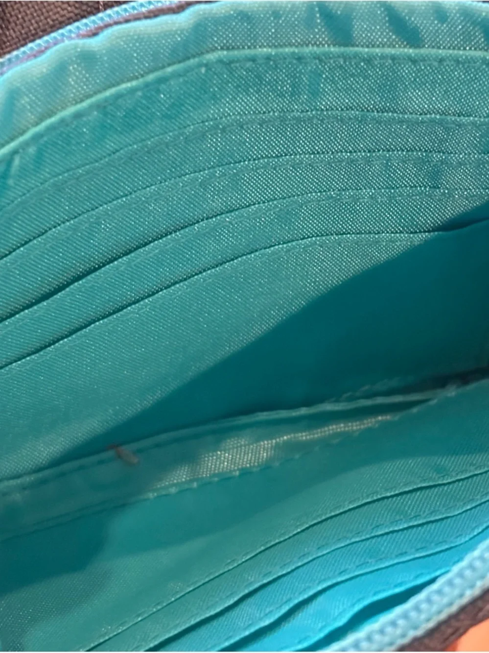 Thirty-one‎ Gray with Teal Interior Wristlet